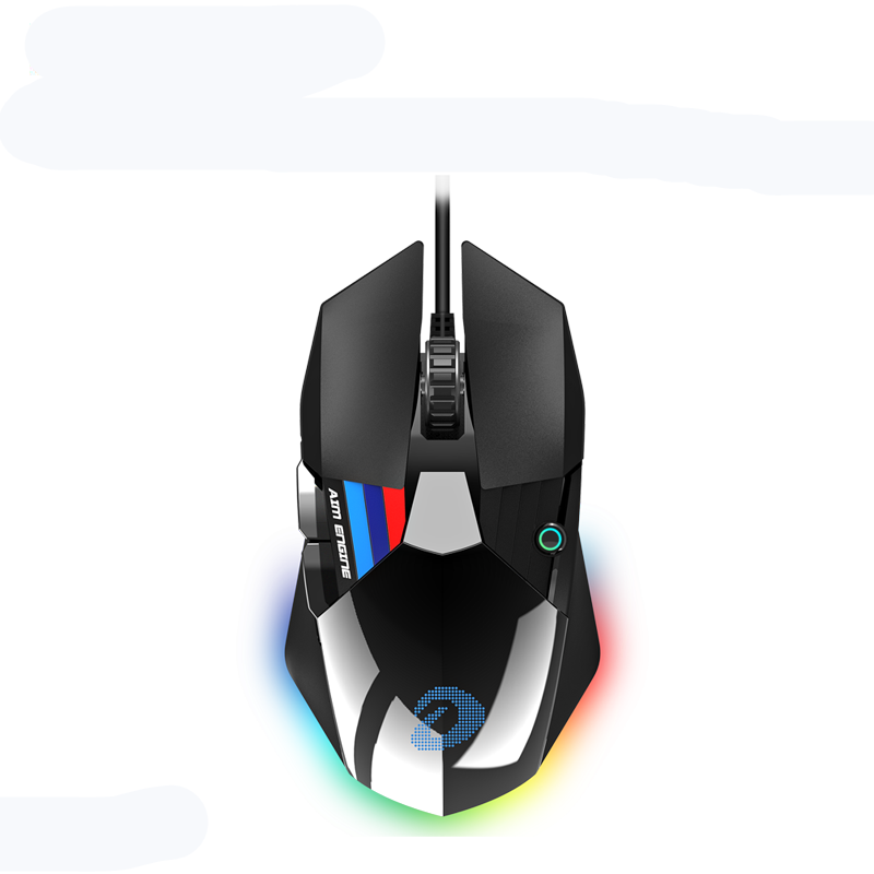 Dareu A970 Gaming Mouse  LED RGB Backlight Mice with AIM3337 18000 DPI 400IPS 12000FPS 50 Million Click Times Programmable Buttons