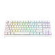 Dareu A87 Tri-mode Connection 100% Hotswap RGB LED Backlit Mechanical Gaming Keyboard-Pearl Whtie