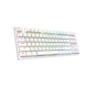 Dareu A87 Tri-mode Connection 100% Hotswap RGB LED Backlit Mechanical Gaming Keyboard-Pearl Whtie