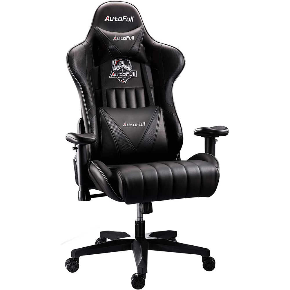 vip-scdkey.com, AutoFull Gaming Chair Pure Black PU Leather Racing Style Computer Chair, E-Sports Swivel Chair, AF070DPU Standard AutoFull Gaming Chair Pure Black PU Leather Racing Style Computer Chair, E-Sports Swivel Chair, AF070DPU Standard
