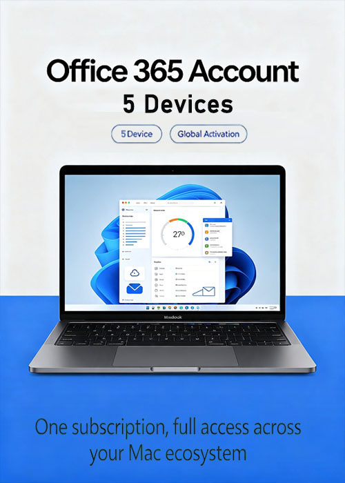 MS Office 365 Account Global 5 Devices, Vip-Scdkey 