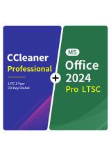 vip-scdkey.com, CCleaner Professional 1 PC 1 Year CD Key Global+MS Office2024 Pro LTSC  Pack