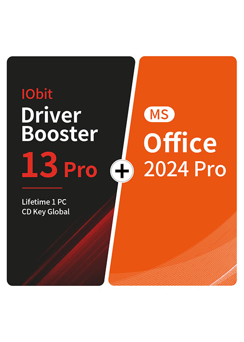 IObit Driver Booster 13 Pro Lifetime 1 PC CD Key Global+MS Office2024 Pro  Pack