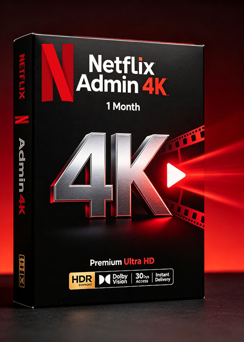 vip-scdkey, Netflix Admin 4K 1Month