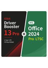vip-scdkey, IObit Driver Booster 13 Pro 1 Year 1 PC CD Key Global+MS Office2024 Pro LTSC  Pack